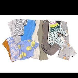 Baby Girl Neutral Clothing Bundle Lot 14 Pieces 3m-24m Pre-owned